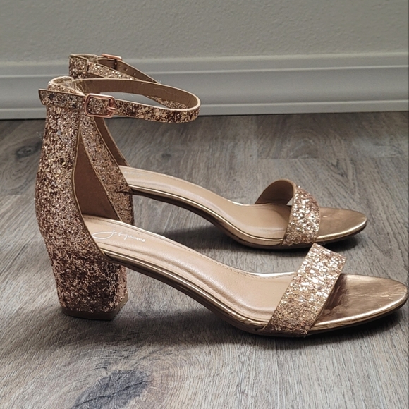 J. Adams "Daisy" Shoe size 10 in Champagne Glitter - Picture 2 of 8